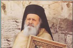 Ο Γέρων Θεοδόσιος της Βηθανίας, λιποθυμά μπροστά στο σκήνωμα του οσίου Σάββα του Ηγιασμένου