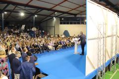 Στο κατάμεστο γήπεδο του Εθνικού Γυμναστικού Συλλόγου η ομιλία του ΚΩΣΤΑ ΚΑΡΑΓΚΟΥΝΗ στην Αθήνα -ΦΩΤΟ