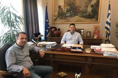 Με τον δήμαρχο Αγρινίου, Γιώργο Παπαναστασίου, συναντήθηκε ο υποψήφιος βουλευτής Αιτωλοακαρνανίας με την Νέα Δημοκρατία, Θανάσης Παπαθανάσης.