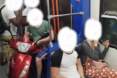 H εξήγηση για τον τύπο με το σκούτερ μέσα στον ηλεκτρικό