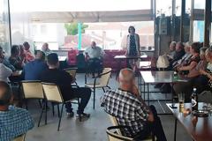 Η  υποψήφια βουλευτής της Νέας Δημοκρατίας, Λαμπρινή Κόγιου - Χατζηζήση, στα χωριά των Βεντζίων (εικόνες)
