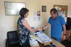 Η  υποψήφια βουλευτής της Νέας Δημοκρατίας Λαμπρινή  Κόγιου - Χατζηζήση  επισκέφτηκε το Γενικό Νοσοκομείο Γρεβενών (εικόνες)