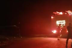 Φωτιά χτες βράδυ στην Αλυζία (στον δρόμο Μύτικα - Αστακός)