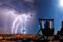 Αφόρητη ζέστη με 39 βαθμούς, αλλά και 4.500 κεραυνούς!