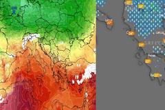 O καιρός... τρελάθηκε: Καύσωνας με 40άρια και μετά απότομη πτώση θερμοκρασίας, βροχές και καταιγίδες