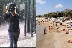 Θα μας τρελάνει ο καιρός - Καύσωνας με 43 βαθμούς, καταιγίδες και χαλαζοπτώσεις την Τετάρτη