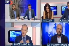 Άγριος καβγάς στην ΕΡΤ με Σαλμά και δημοσιογράφους: «Είναι ντροπή... δεν με αφήνετε να μιλήσω»