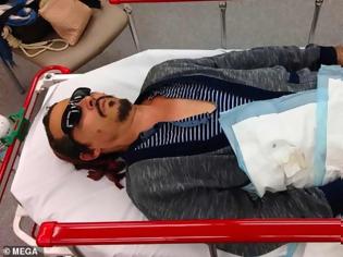 Φωτογραφία για Ο Τζόνι Ντεπ αιμόφυρτος και καμμένος στο νοσοκομείο μετά από καβγά με την Αμπερ Χερντ