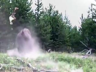 Φωτογραφία για Βίσονας σηκώνει 9χρονη με δύναμη στον αέρα και τη ρίχνει στο έδαφος (video)