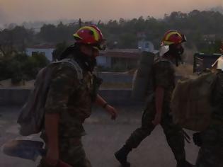 Φωτογραφία για Η Μάχη του Στρατού Ξηράς ενάντια στην πύρινη λαίλαπα της Εύβοιας