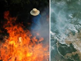 Φωτογραφία για Πυρκαγιές-ρεκόρ κατακαίουν το τροπικό δάσος του Αμαζονίου