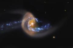 Η συγκλονιστική στιγμή της βίαιης σύγκρουσης δύο γαλαξιών