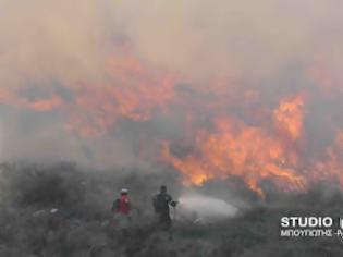 Φωτογραφία για Αναζωπυρώθηκε η φωτιά στο Στεφάνι Κορινθίας