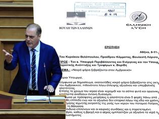 Φωτογραφία για Ερώτηση Κυριάκου Βελόπουλου για τα νεκρά ψάρια στον Αμβρακικό