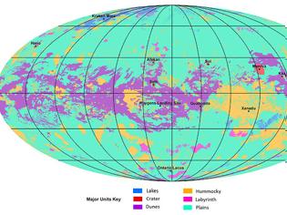 Φωτογραφία για Ο πρώτος γεωλογικός χάρτης του Τιτάνα