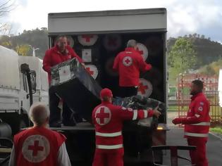 Φωτογραφία για Αποστολή μεγάλης βοήθειας του Ελληνικού Ερυθρού Σταυρού στην Αλβανία