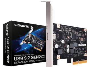 Φωτογραφία για Η Gigabyte κυκλοφόρησε 20Gbps USB 3.2 Gen 2x2 PCIe