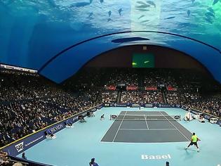 Φωτογραφία για Το πρώτο υποβρύχιο γήπεδο τένις του κόσμου στο Ντουμπάι