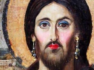 Φωτογραφία για Σάλος με αφίσα πάρτι: Παρουσίασαν τον Χριστό με μακιγιάζ και σκουλαρίκια
