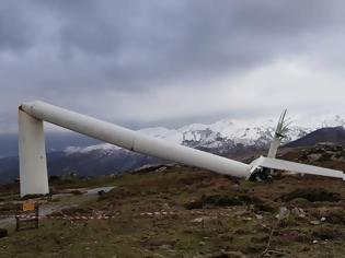 Φωτογραφία για Εύβοια: Έσπασαν ανεμογεννήτριες από τους ισχυρούς ανέμους