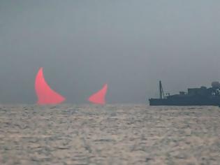 Φωτογραφία για «Διαβολική ανατολή ηλίου»: Η εκπληκτική φωτογραφία στο Κατάρ