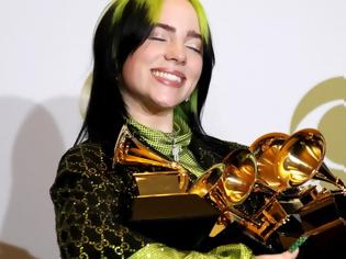 Φωτογραφία για Grammy Awards 2020: Σάρωσε τα βραβεία η 18χρονη Μπίλι Άιλις