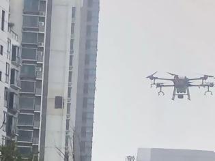 Φωτογραφία για Με drone απολυμαίνουν χωριά και πόλεις που έχουν εντοπιστεί κρούσματα