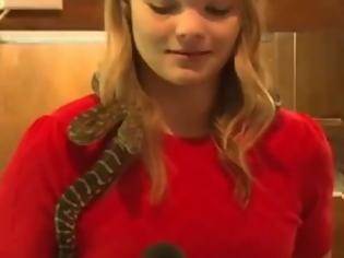 Φωτογραφία για Αυστραλία: Έκανε ρεπορτάζ για τα φίδια και αυτά της δάγκωσαν το μικρόφωνο (video)