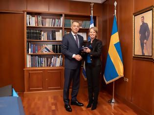 Φωτογραφία για Συνάντηση ΥΦΕΘΑ Αλκιβιάδη Στεφανή με την Πρέσβη της Σουηδίας κα Σάρλoτ Σαμελίν