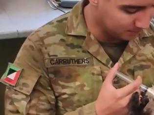 Φωτογραφία για Αυστραλία: Στρατιώτες αγκαλιάζουν και ταΐζουν κοάλα που διασώθηκαν από τις φονικές πυρκαγιές