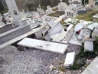 Φωτογραφία για Βανδάλισαν τάφους στο νεκροταφείο της Καμαρούλας
