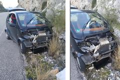 ΜΥΤΙΚΑΣ: Τροχαίο ατύχημα στο Δρόμο Μύτικας-Αστακός (στο ύψος Αγριλιάς) - [ΦΩΤΟ]