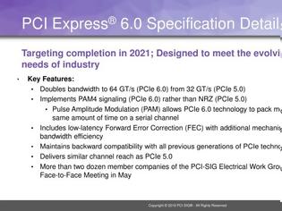 Φωτογραφία για Η ανάπτυξη του PCI Express 6 θα ολοκληρωθεί το 2021