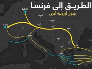 Φωτογραφία για Χάρτης της Τουρκικής τηλεόρασης με «οδηγίες» για τις διαδρομές προς Ελλάδα και Ευρώπη