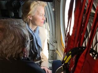 Φωτογραφία για Ο Μητσοτάκης και η ηγεσία της ΕΕ στον Έβρο -Πέταξαν με ελικόπτερο πάνω από τα σύνορα