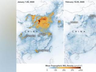 Φωτογραφία για Εικόνες της NASA αποκαλύπτουν: Μειώθηκε η ρύπανση στην Κίνα.. λόγω κορωνοϊού