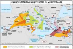 Γαλλικός χάρτης περιλαμβάνει το τουρκολιβυκό Μνημόνιο και «γκριζάρει» το μισό Αιγαίο και ελληνικά νησιά