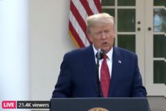 Τραμπ: Εάν έχουμε 100 με 200 χιλιάδες νεκρούς και όχι 2,2 εκατ., θα έχουμε πετύχει