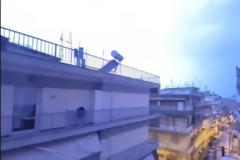 Κακοκαιρία στη Θεσσαλονίκη: Καταιγίδα με αστραπές και βροντές (βίντεο)