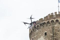 Με drone ενημερώνονται οι πολίτες στην παραλία της Θεσσαλονίκης