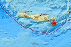 Σεισμός 4,8 Ρίχτερ ανατολικά της Κρήτης