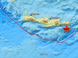 Φωτογραφία για Σεισμός 4,8 Ρίχτερ ανατολικά της Κρήτης