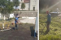 Με πρωτοβουλία του Προέδρου κ. Γιώργου Μπαρμπαρούση καθαρίστηκε η Πλατεία και το Νεκροταφείο στον ΜΑΧΑΙΡΑ Ξηρομέρου - [ΦΩΤΟ]