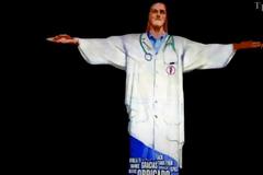 Άγαλμα Χριστού στο Ρίο: Το «έντυσαν» γιατρό - Δείτε βίντεο