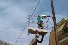 Αποκατάσταση βλαβών ηλεκτροφωτισμού στον Αστακό.