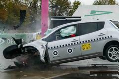 Crash Test με ηλεκτρικό αυτοκίνητο (+video)
