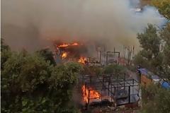 Σάμος: Μεγάλη φωτιά στο κέντρο προσφύγων - μεταναστών