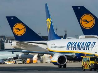 Φωτογραφία για Κατά 99,6% μειώθηκε ο αριθμός των επιβατών της Ryanair τον Απρίλιο