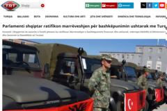 Επικύρωσε η αλβανική βουλή τη στρατιωτική συνεργασία με την Τουρκία