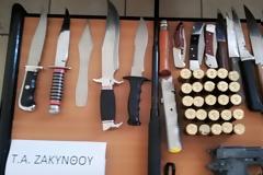 Οπλοστάσιο και πλήθος κινητά σε σπίτι υπόπτου στη Ζάκυνθο